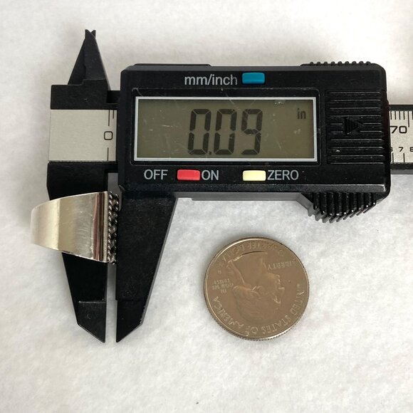 Sterling Silver 925 ATI Mexico Bead Ball Wide Band Ring Tapered Shank Sz 5.5 - Picture 16 of 16